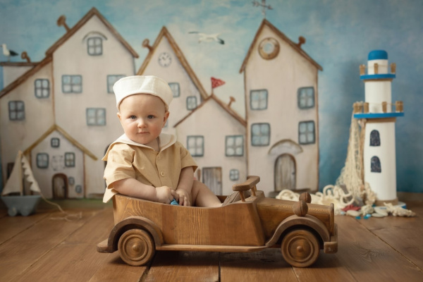 Фон на неопрене SM.TEXTURE 1,5*2м. Домики