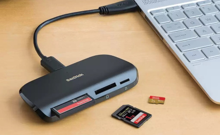 Считыватель SanDisk ImageMate Pro, CF, SD UHS-II, microSD, USB-C