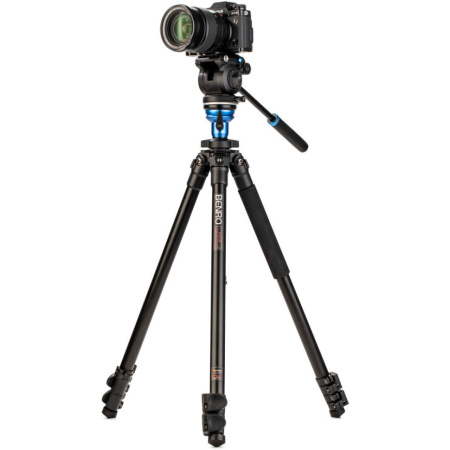 Штатив Benro A1573FS2PRO алюм. с клипсами и видеоголовой