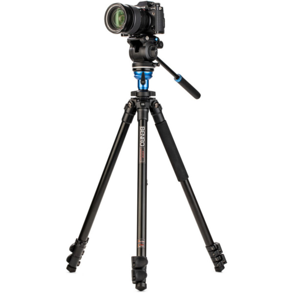 Штатив Benro A1573FS2PRO алюм. с клипсами и видеоголовой