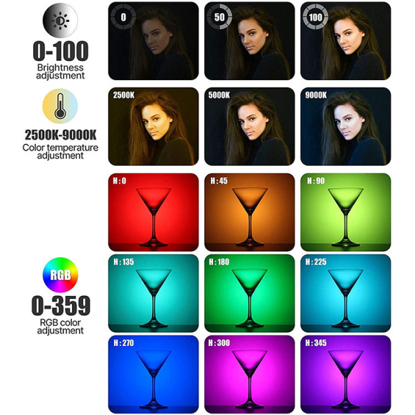 Накамерный свет Ulanzi VL120 RGB 2500-9000K Чёрный