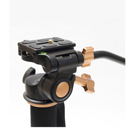 Монопод FUJIMI FM333LH Алюминиевый с 3-х точечным упором (ногами) и алюминиевой головой