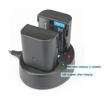 Зарядное устройство Panasonic DMW-BLF19/DMW-BLF19e на 2 аккумулятора не ориг. KingMa