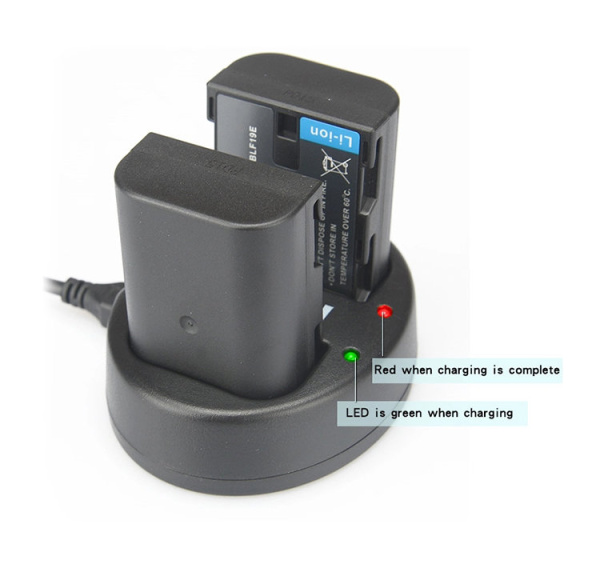 Зарядное устройство Panasonic DMW-BLF19/DMW-BLF19e на 2 аккумулятора не ориг. KingMa