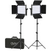 Комплект осветителей светодиодных GVM 800D-RGB (2 источника + софтбоксы)