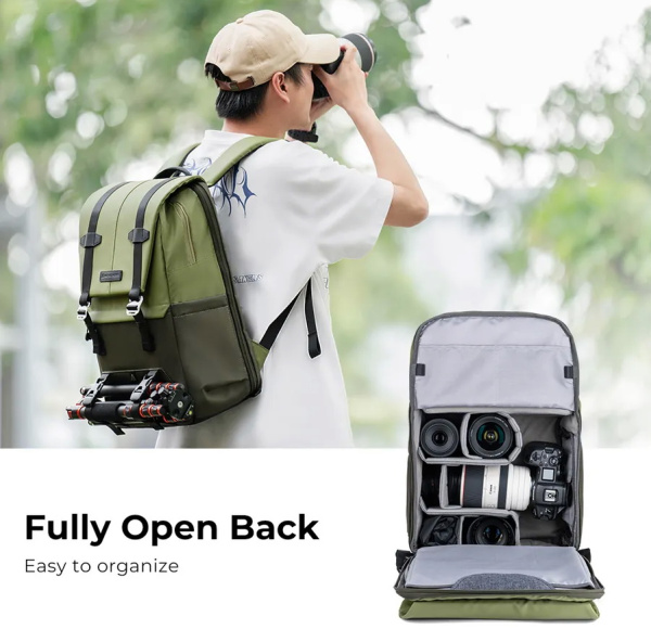 Рюкзак KF Concept Urban Wander 01 20L Dark Green KF13.087AV8
