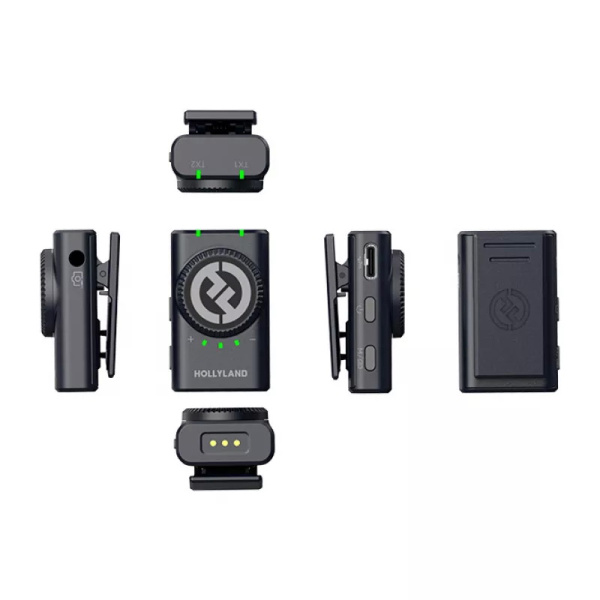 Беспроводная микрофонная система Hollyland Lark M2 Combo USB-C/Lightning