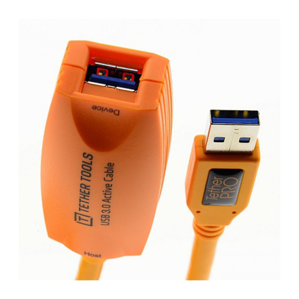 Кабель Tether Tools TetherPro USB 3.0 to USB Female Active 5m Orange [CU3017]